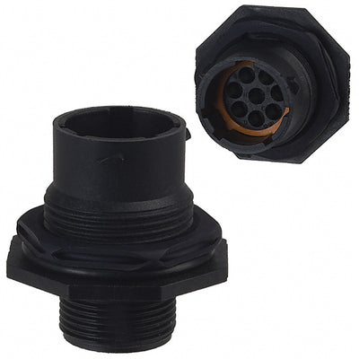 UTS7128P by Souriau-Sunbank by Eaton - CONNECTOR RECPT HSNG MALE 8POS PNL MNT
