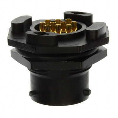 UTS712E10P by Souriau-Sunbank by Eaton - CONNECTOR RECPT MALE 10P GOLD SLDR CUP