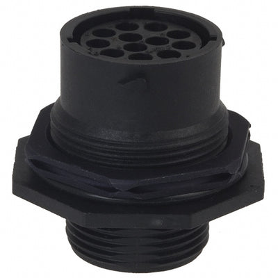 UTS71412S by Souriau-Sunbank by Eaton - CONNECTOR RECPT HSG FMALE 12POS PNL MT
