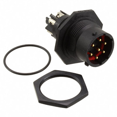 UTS7147PSCR by Souriau-Sunbank by Eaton - CONNECTOR RECPT MALE 7POS GOLD SCREW