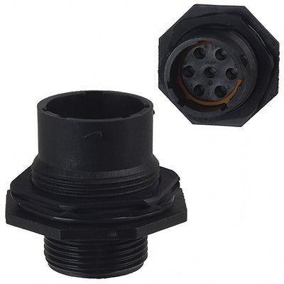 UTS7147P by Souriau-Sunbank by Eaton - CONNECTOR RECPT HSNG MALE 7POS PNL MT