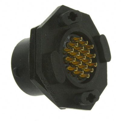 UTS714E19P by Souriau-Sunbank by Eaton - CONNECTOR RECPT MALE 19P GOLD SLDR CUP