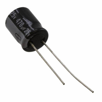 UVR1E471MPD1TD by Nichicon - ALUMIN CAP 470UF 20% 25V RADIAL