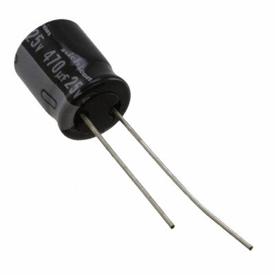 UVR1E471MPD by Nichicon - ALUMIN CAP 470UF 20% 25V RADIAL