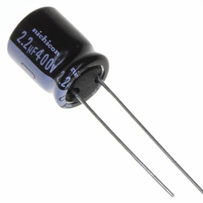 UVR2G2R2MPD1TD by Nichicon - ALUMIN CAP 2.2UF 20% 400V RADIAL