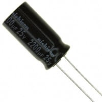 UVZ1E222MHD by Nichicon - ALUMIN CAP 2200UF 20% 25V RADIAL