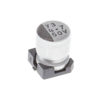 UWR1H4R7MCL1GB by Nichicon - ALUMIN CAP 4.7UF 20% 50V SMD