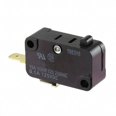 V-15G-3C25-K by Omron Electronics Inc-EMC Div - SNAP ACT ION SWITCH SPST-NO 15A 250V