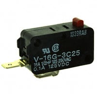 V-16G3-1C5-K(R) by Omron Electronics Inc-EMC Div - SNAP ACT ION SWITCHION SPDT 16A 250V