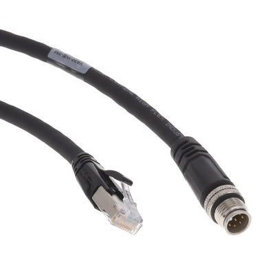 V430-WE-3M by Omron Automation and Safety - CBL, M12 TO RJ45, 3M