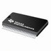 Texas Instruments  electronic chip with a black plastic housing and silver metal pins, shown on a white background.