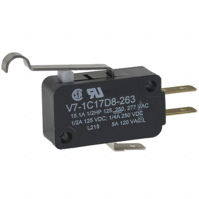 V7-1C17D8-263 by Honeywell Sensing and Productivity Solutions - SNAP ACT ION SWITCHION SPDT 15A 125V