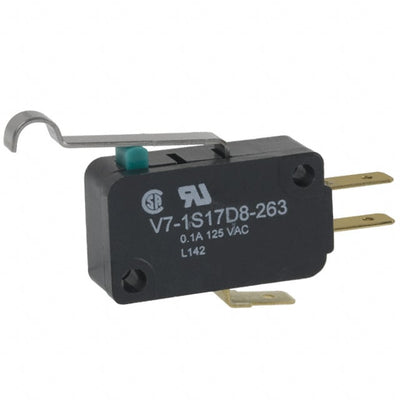 V7-1S17D8-263 by Honeywell Sensing and Productivity Solutions - SNAP ACT ION SWITCH SPDT 100MA 125V