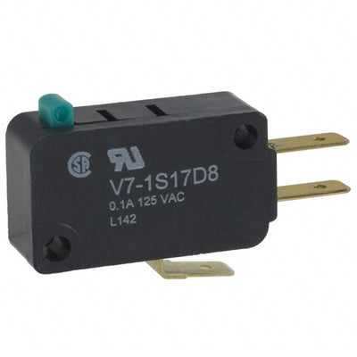 V7-1S17D8 by Honeywell Sensing and Productivity Solutions - SNAP ACT ION SWITCH SPDT 100MA 125V