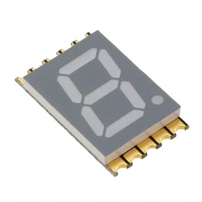 VDMY10A1 by Vishay Semiconductor Opto Division - DISPLAY 7SEG 0.39"" SGL YLW 10SMD