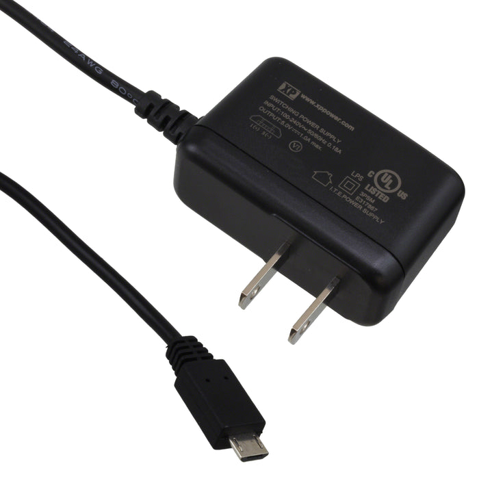 VEL05US050-US-UB by XP Power - AC/DC WALL MOUNT ADAPTER 5V 5W