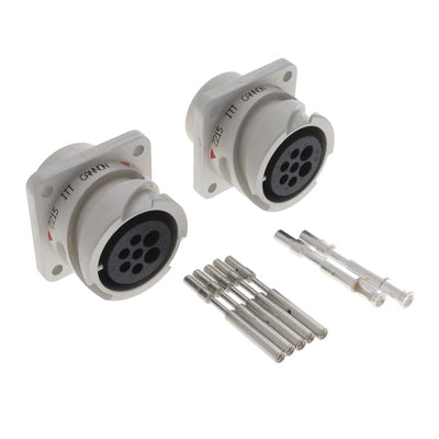 VG95234A-18-9SN-J by ITT Cannon, LLC - CA-B 7C 5#15 2#25 SKT BOX RECEPTACLE
