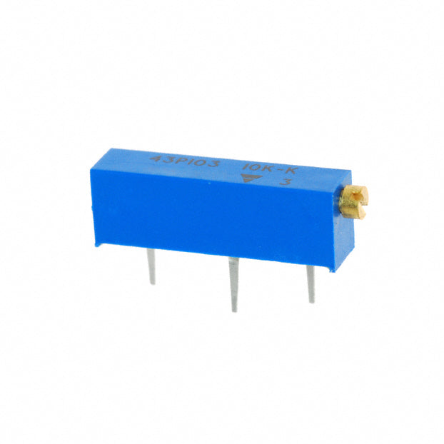 M43P103KB40 by Vishay Spectrol - TRIMMER 10KOHM 0.75W PC PIN SIDE