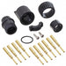 W3280-10PG-535 by Conxall/Switchcraft - CONNECTOR PLUG MALE 10POS GOLD CRIMP
