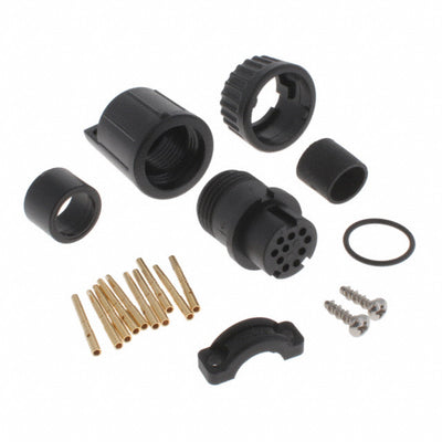 W3280-10SG-535 by Conxall/Switchcraft - CONNECTOR PLUG FMALE 10POS GOLD CRIMP