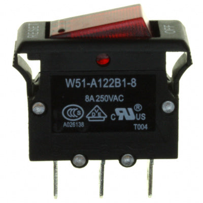 W51-A122B1-8 by TE Connectivity Potter & Brumfield Relays - THERMAL CIRCUIT BREAKER8A 250VAC 50VDC