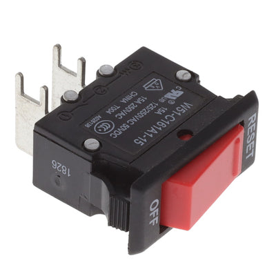 W51-C161A1-15 by TE Connectivity Potter & Brumfield Relays - THERMAL CIRCUIT BREAKER15A 250VAC 50VDC