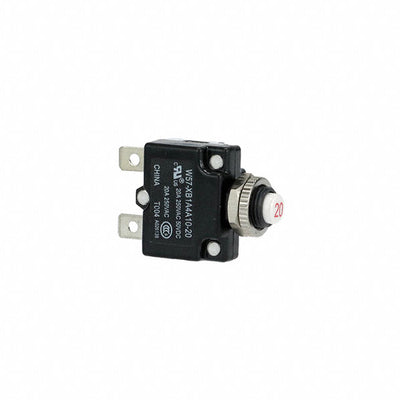 W57-XB1A4A10-20 by TE Connectivity Potter & Brumfield Relays - THERMAL CIRCUIT BREAKER20A 250VAC