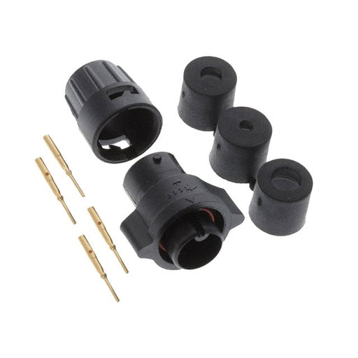 W6380-4PG-P-528 by Conxall/Switchcraft - CONNECTOR PLUG MALE 4POS GOLD CRIMP