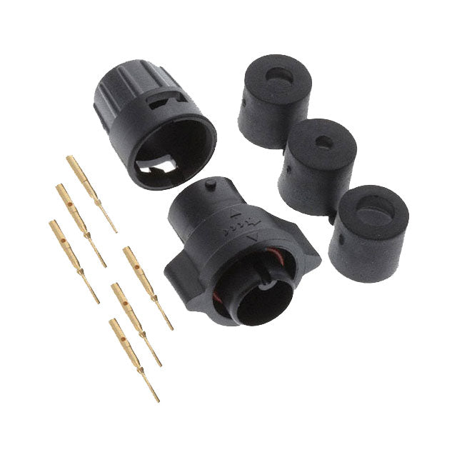 W6280-6PG-P-3DC by Conxall/Switchcraft - CONNECTOR PLUG MALE 6POS GOLD CRIMP