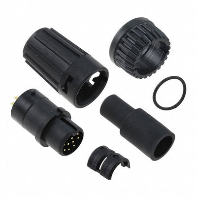 W6882-10PG-528 by Conxall/Switchcraft - CONNECTOR PLUG MALE 10P GOLD SLDR CUP