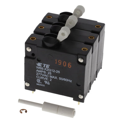 W69-X2Q12-25 by TE Connectivity Potter & Brumfield Relays - CIR BRKR MAG-HYDR 25A 277VAC