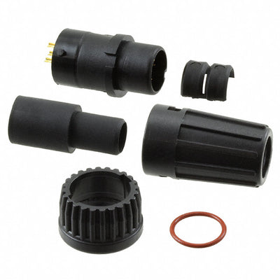 W6A82-8PG-528 by Conxall/Switchcraft - CONNECTOR PLUG MALE 8P GOLD SLDR CUP