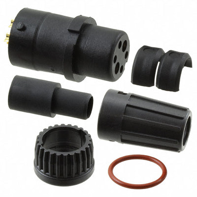 W6C82-6SG-528 by Conxall/Switchcraft - CONNECTOR PLUG FMALE 6P GOLD SLDR CUP