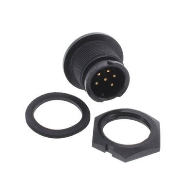 W7292-6PG-P-3ES by Conxall/Switchcraft - CONNECTOR RECPT MALE 6POS GOLD SOLDER