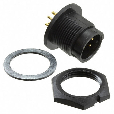 W7C81-6PG-300 by Conxall/Switchcraft - CONNECTOR RECPT MALE 6POS GOLD SOLDER