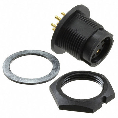 W7C81-6SG-300 by Conxall/Switchcraft - CONNECTOR RECPT FMALE 6POS GOLD SOLDER