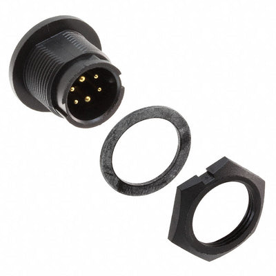 W7C82-6PG-300 by Conxall/Switchcraft - CONNECTOR RECPT MALE 6P GOLD SLDR CUP