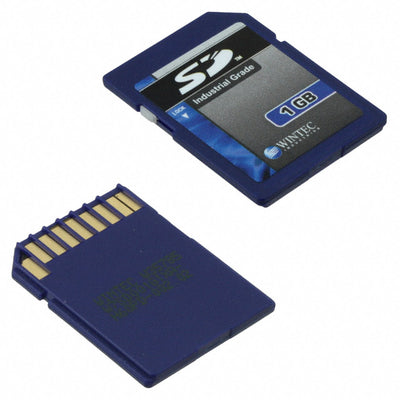 W7SD001G1XA-H60PD-002.02 by Wintec Industries - MEMORY CARD SD 1GB SLC
