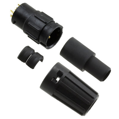 W8A82-8PG-528 by Conxall/Switchcraft - CONNECTOR RECPT MALE 8P GOLD SLDR CUP