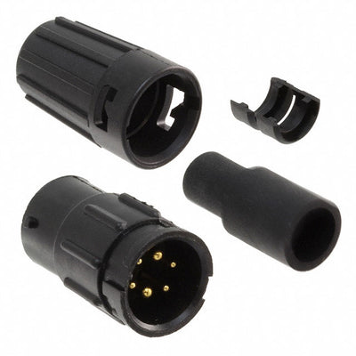 W8C82-6PG-528 by Conxall/Switchcraft - CONNECTOR RECPT MALE 6P GOLD SLDR CUP