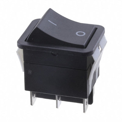 WB24GE1121 by E-Switch - ROCKER SWITCH DPDT16A 125V