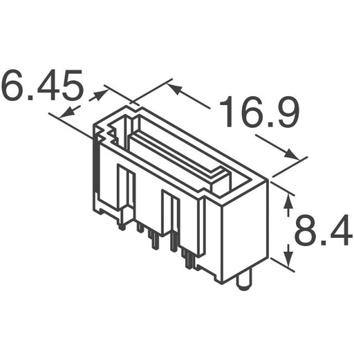 678004005 by Molex - CONNECTOR SATA HEADER 7POS SLD PCB