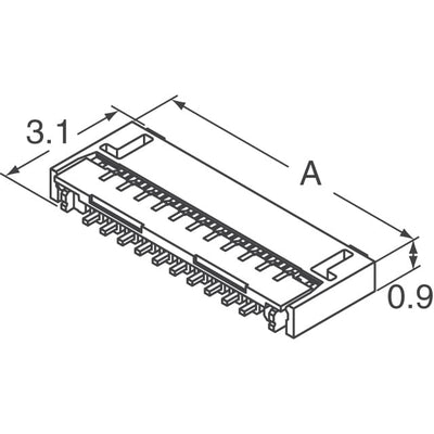 5016283591 by Molex - CONNECTOR FPC BOTTOM 35POS 0.3MM R/A