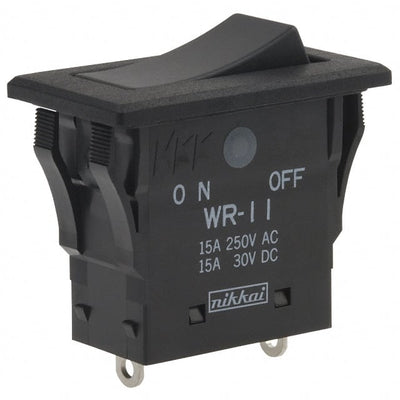 WR11AS by NKK Switches - ROCKER SWITCH SPST 15A 125V