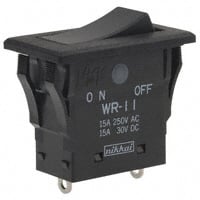 WR11AS by NKK Switches - ROCKER SWITCH SPST 15A 125V