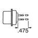172-025-141-031 by NorComp Inc. - CONNECTOR D-SUB PLUG 25POS PNL MNT WW