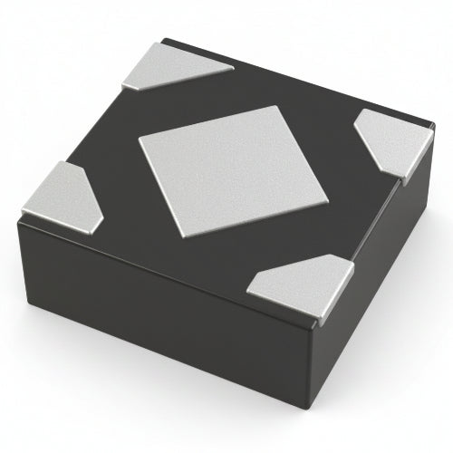 Black square component with silver corners on a white background USPQ-4B05
