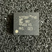 Microchip with text on a textured surface