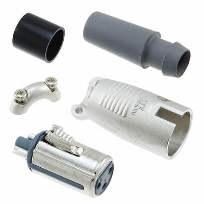 XLR311C by ITT Cannon, LLC - CONNECTOR PLUG FMALE XLR 3P SOLDER