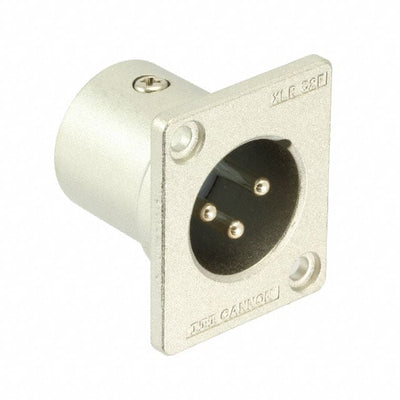XLR332F77 by ITT Cannon, LLC - CONNECTOR RECPT MALE XLR 3P SOLDER CUP